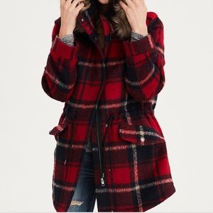 Brand new American Eagle plaid parka!